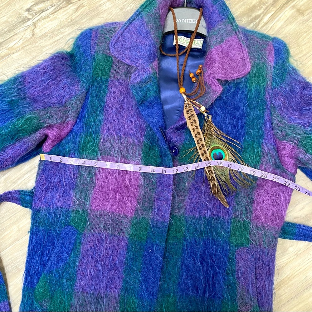 Artisan GEM Made in IRELAND Mohair jacket/coat w vintage/retro feel w Vince vibe - Picture 13 of 16